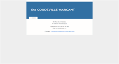 Desktop Screenshot of coudeville-marcant.com