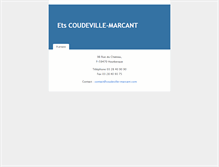 Tablet Screenshot of coudeville-marcant.com